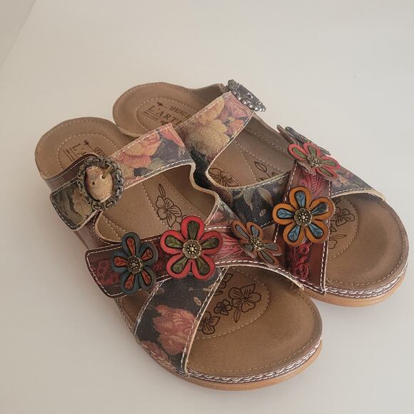 Women's L'Artiste By Spring Step Wedge Sandals New no tags. Sz 39 EUR, US 8-8.5 - Picture 6 of 11